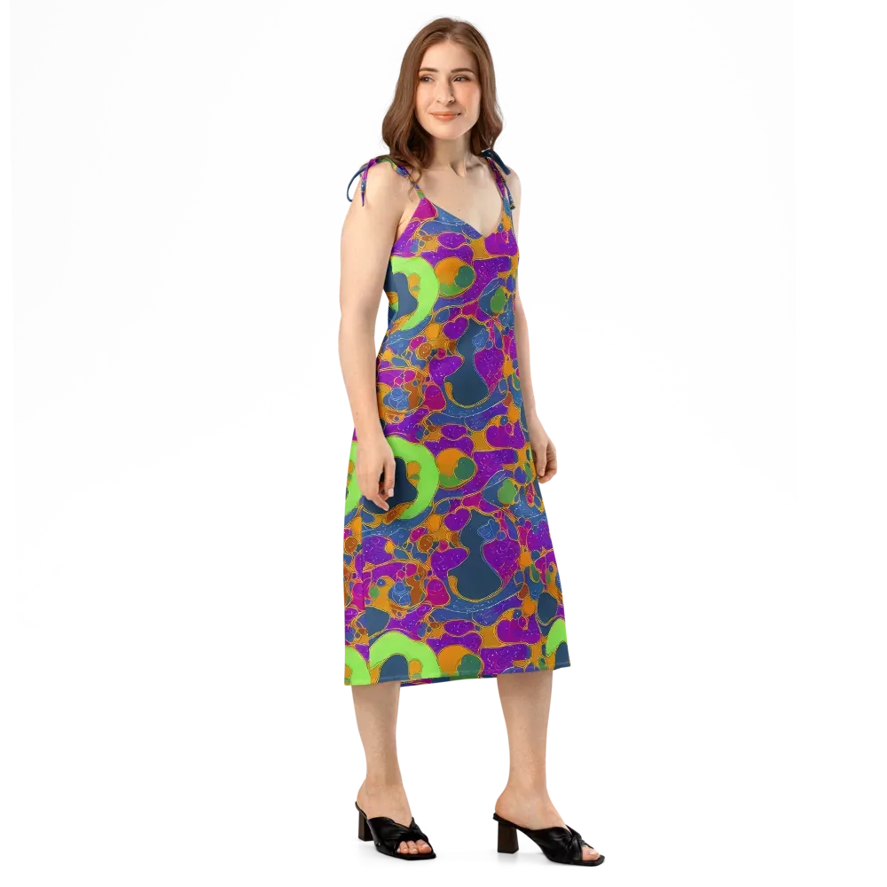 Vivid Bioform on Slip Dress — Right Front