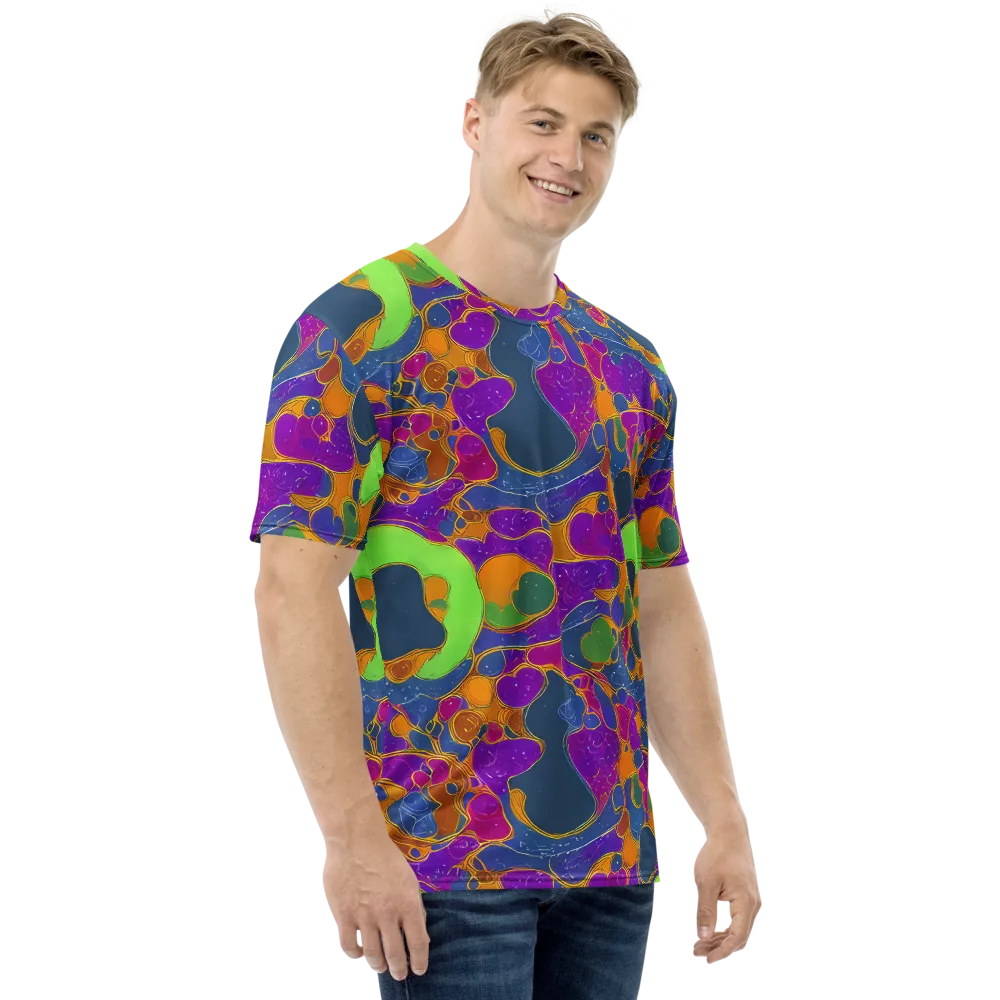 Vivid Bioform on Men's Crew Neck T-Shirt — Right