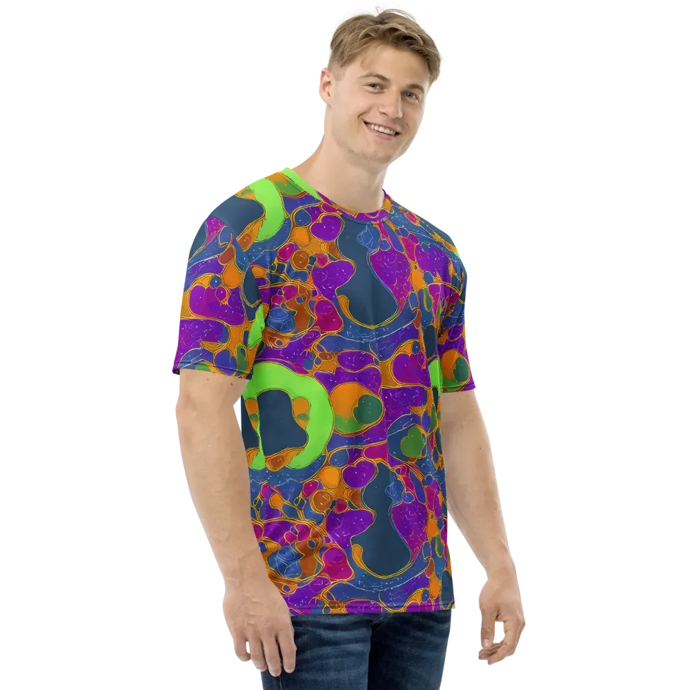 Vivid Bioform on Men's Crew Neck T-Shirt — Right