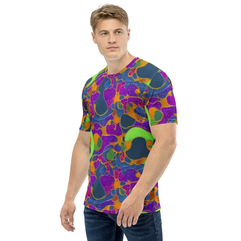 Vivid Bioform on Men's Crew Neck T-Shirt — Left