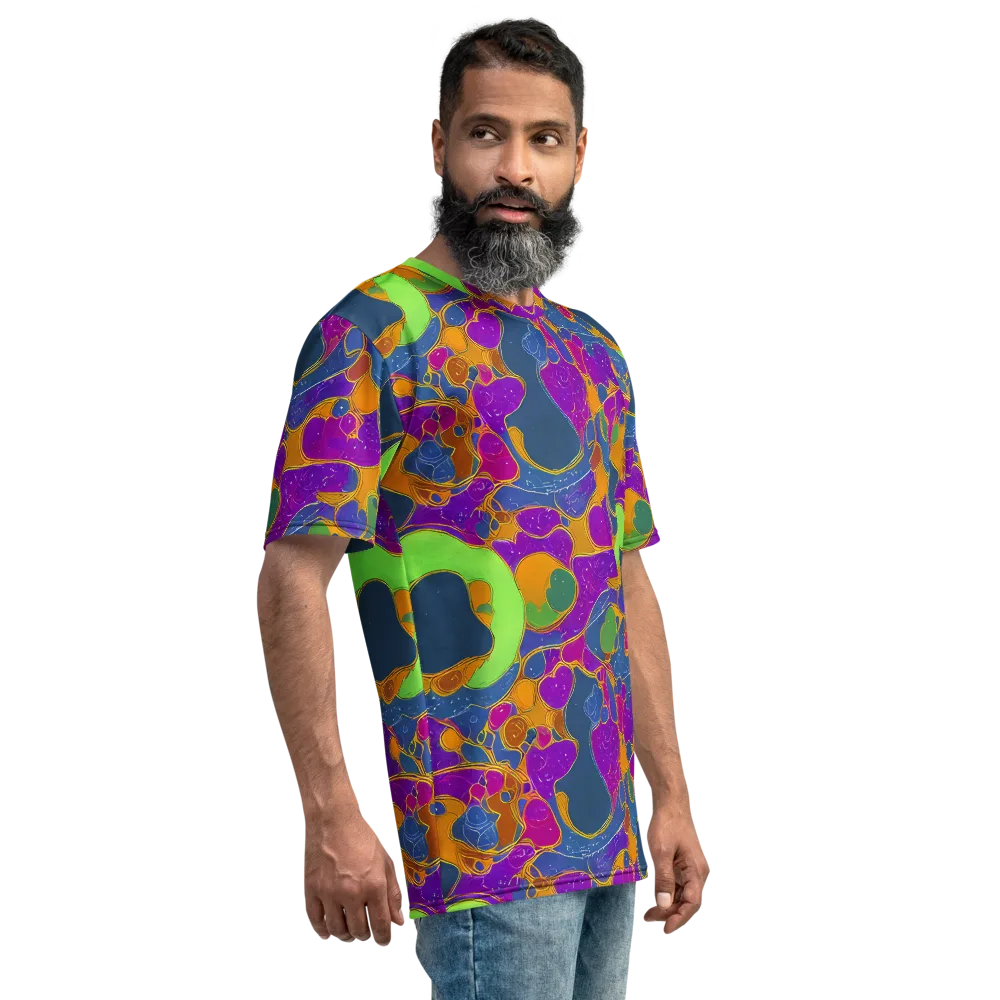 Vivid Bioform on Men's Crew Neck T-Shirt — Right