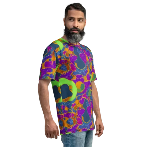 Vivid Bioform on a Men's Crew Neck T-Shirt