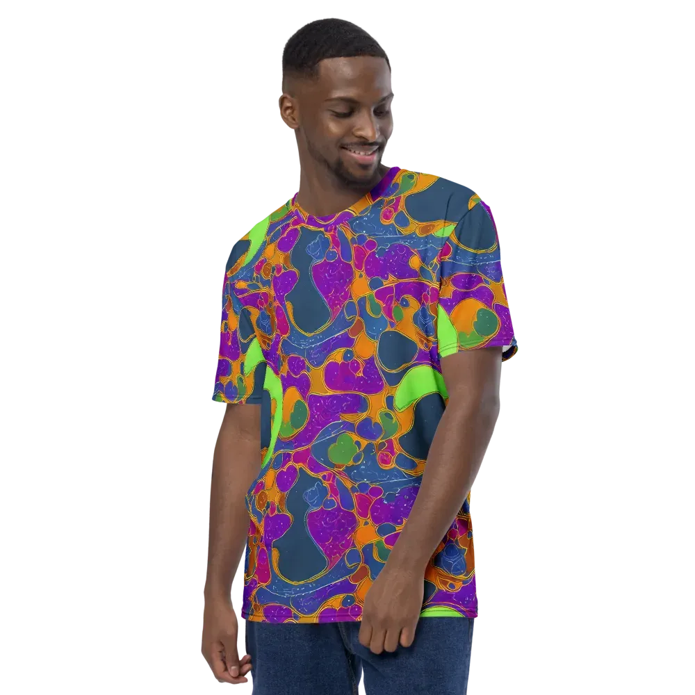 Vivid Bioform on Men's Crew Neck T-Shirt — Left