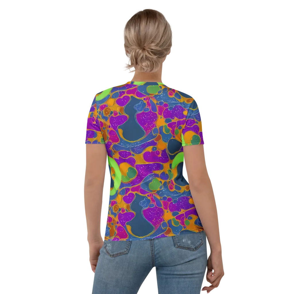 Vivid Bioform on Women's Crew Neck T-Shirt — Back