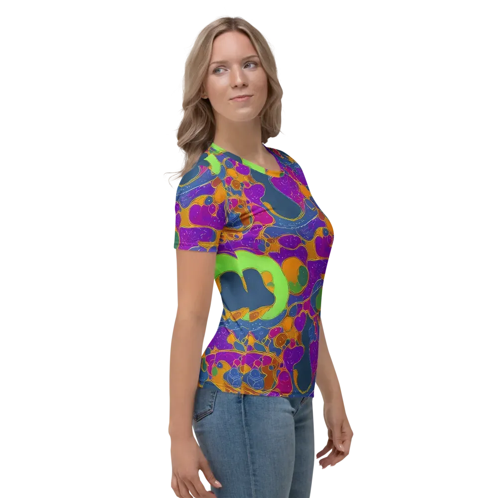 Vivid Bioform on Women's Crew Neck T-Shirt — Right