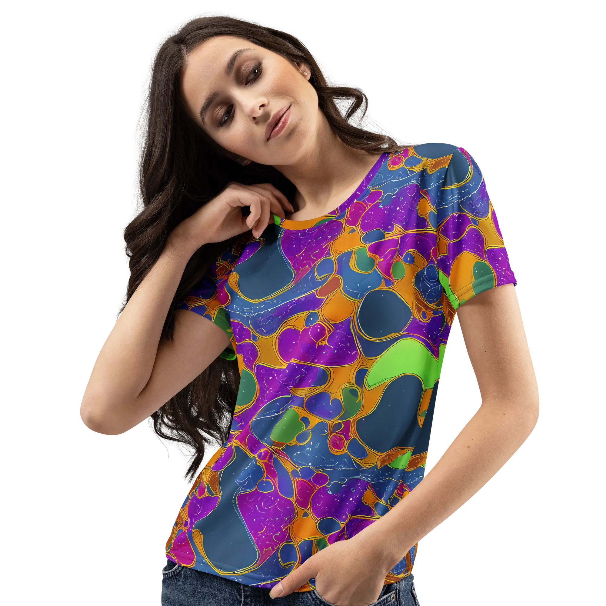 Vivid Bioform on Women's Crew Neck T-Shirt — Left Front
