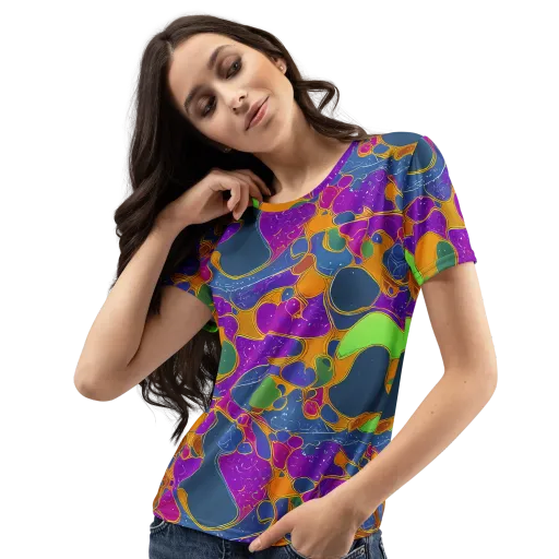 Vivid Bioform on a Women's Crew Neck T-Shirt