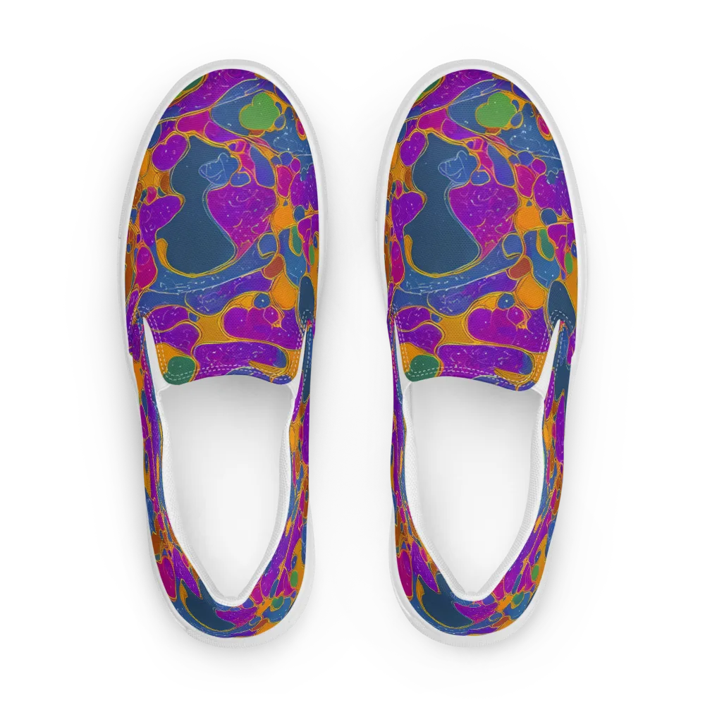Vivid Bioform on Men's Slip-On Canvas Shoes — Front