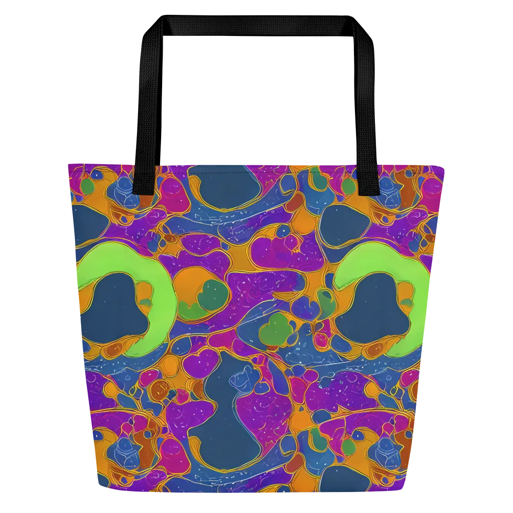 Vivid Bioform on Large Tote Bag W/ Pocket — Front