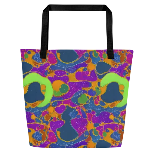 Vivid Bioform on a Large Tote Bag W/ Pocket