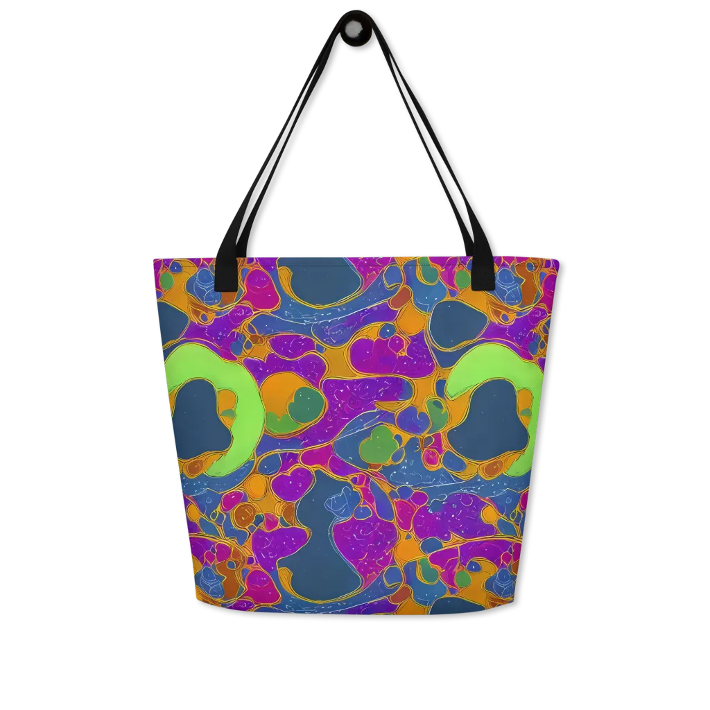 Vivid Bioform on Large Tote Bag W/ Pocket — Front