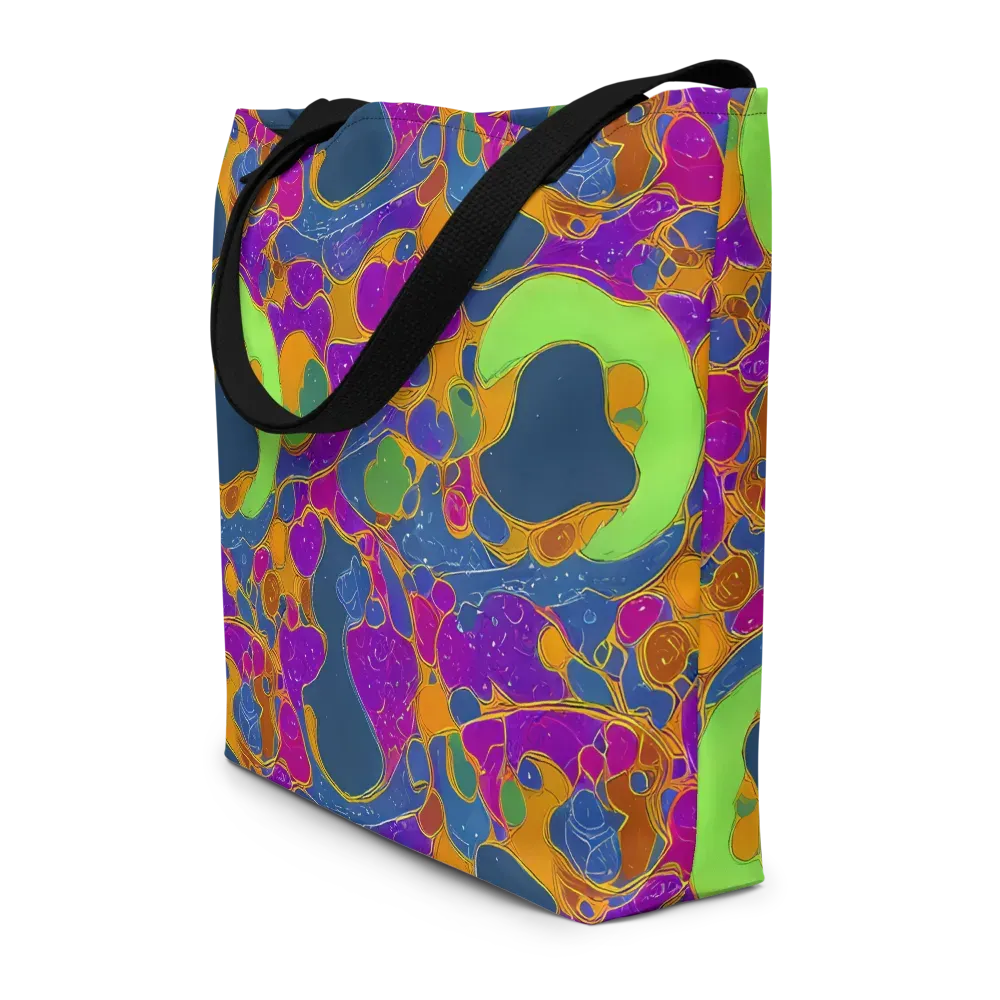 Vivid Bioform on Large Tote Bag W/ Pocket — Front
