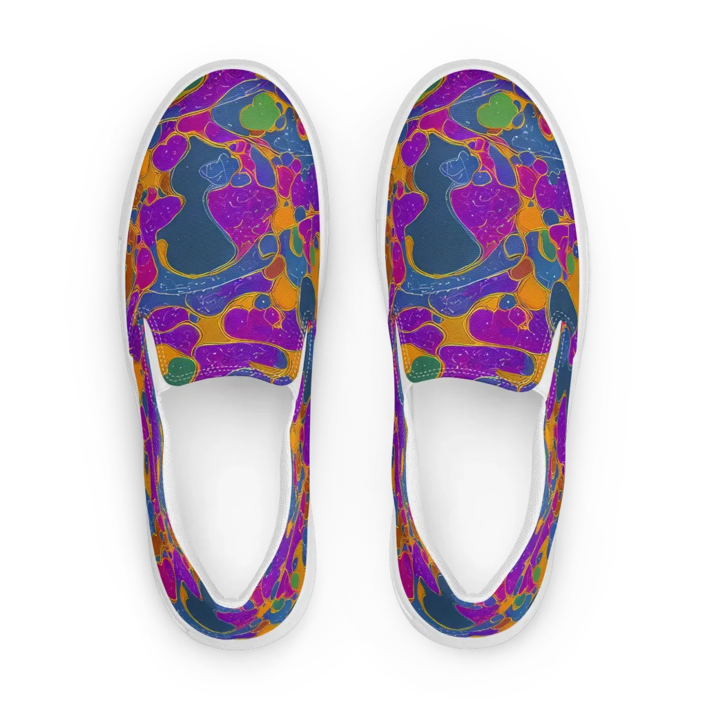 Vivid Bioform on Women's Slip-On Canvas Shoes — Front
