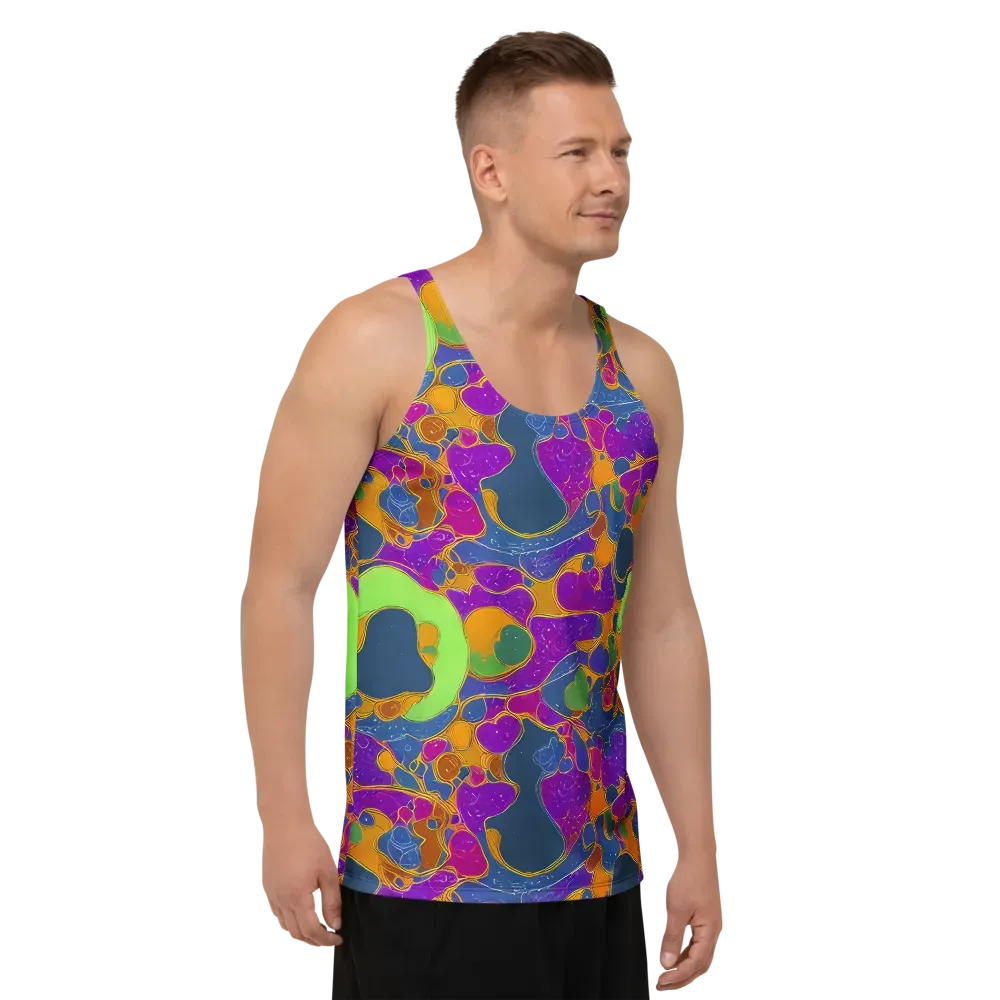 Vivid Bioform on Men's Tank Top — Right Front