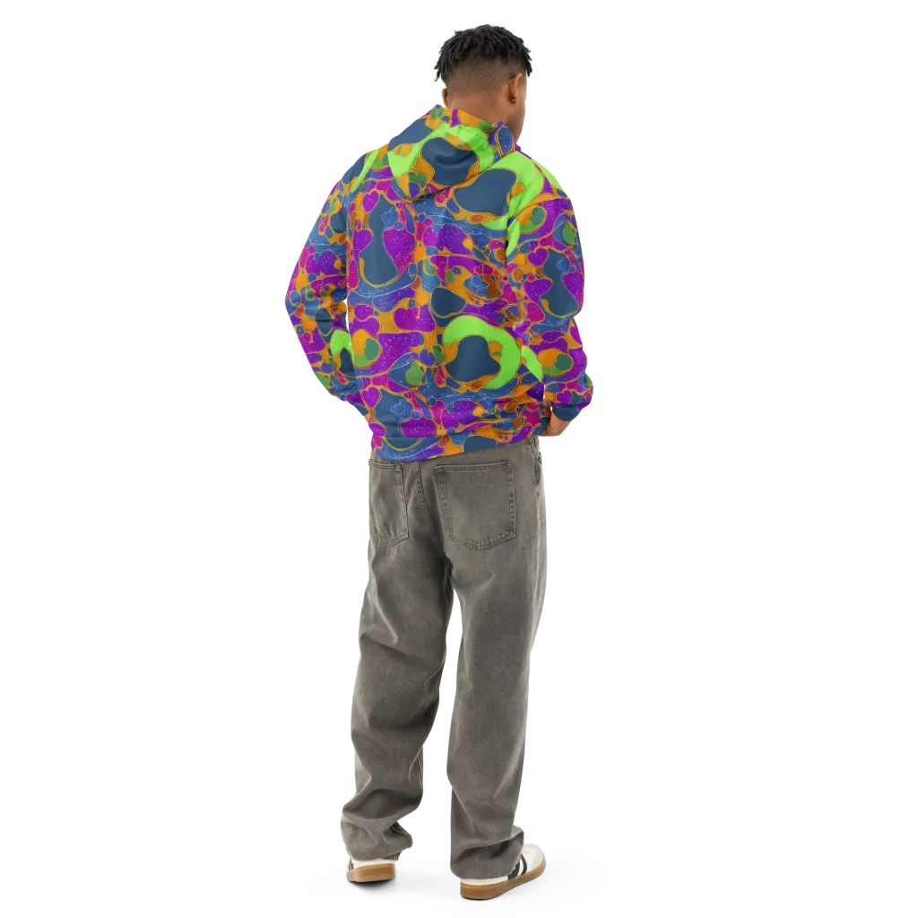 Vivid Bioform on Cotton Hoodie — Back