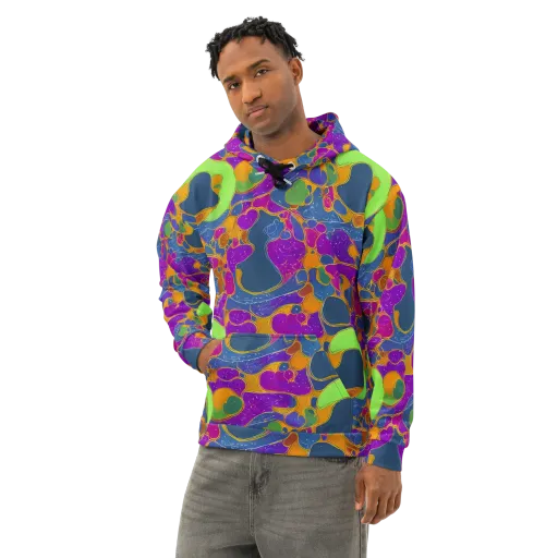 Vivid Bioform on a Cotton Hoodie
