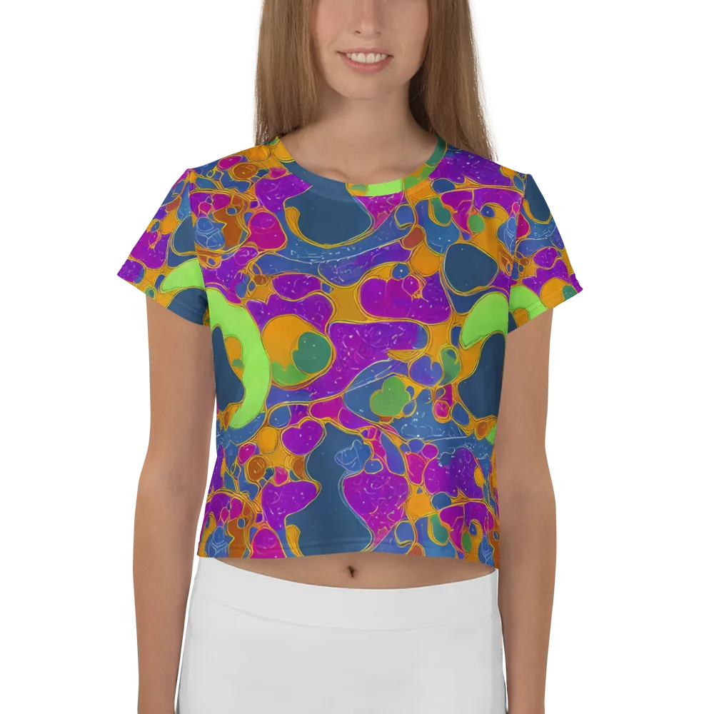 Vivid Bioform on Crop Tee — Front