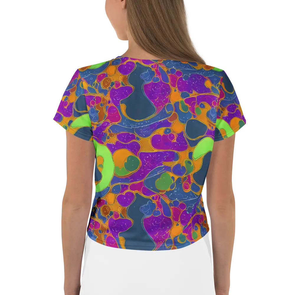 Vivid Bioform on Crop Tee — Back