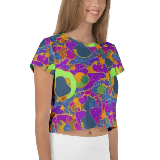 Vivid Bioform on a Crop Tee