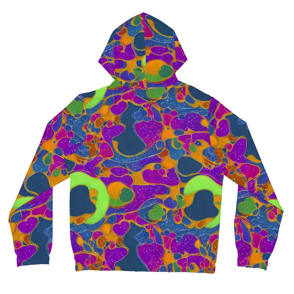 Vivid Bioform on Women's Full-Zip Hoodie — Back