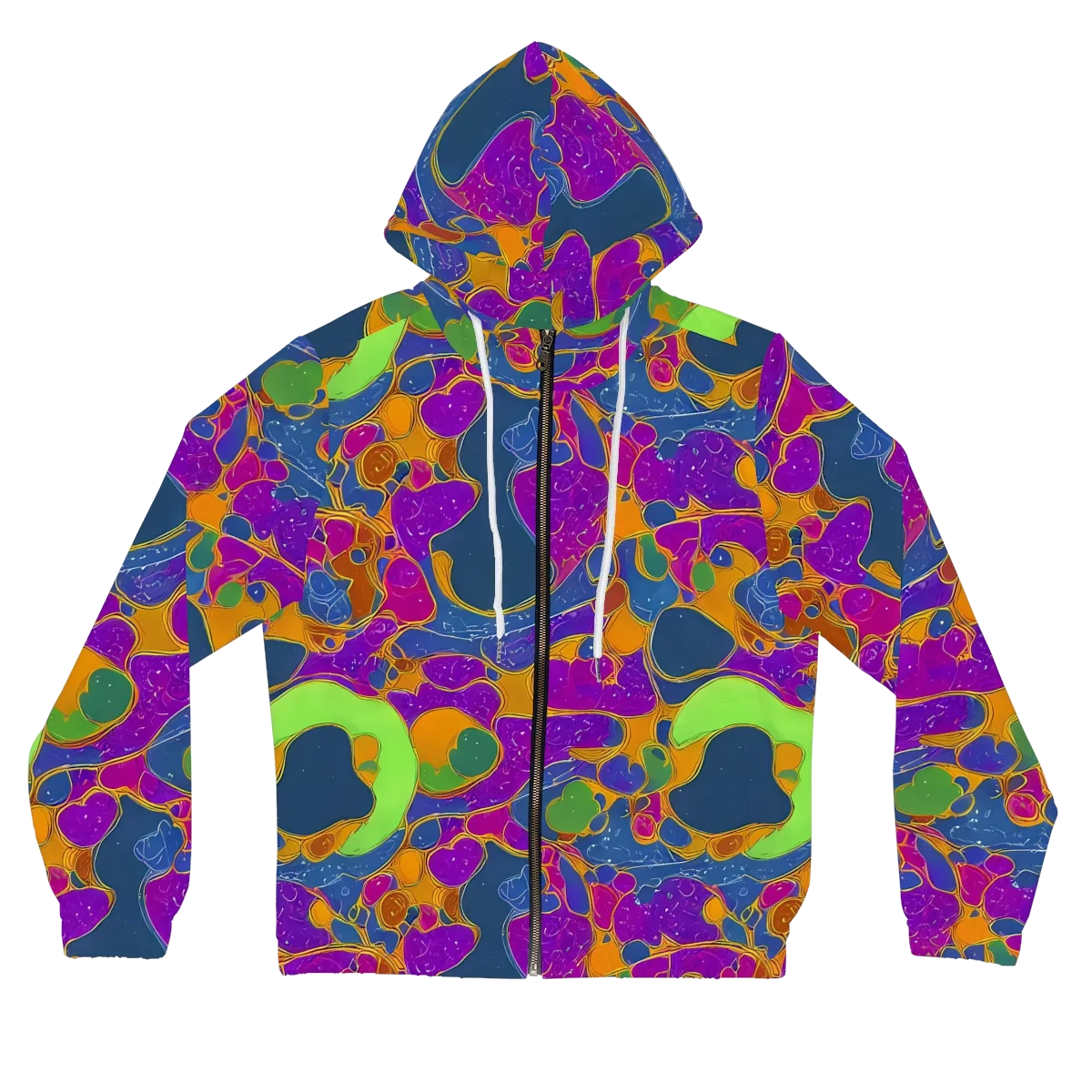 Vivid Bioform on Women's Full-Zip Hoodie — Front