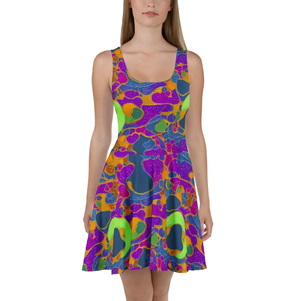 Vivid Bioform on Skater Dress — Front