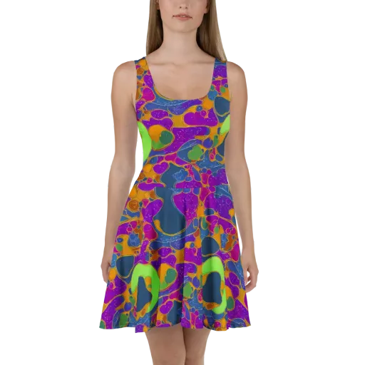 Vivid Bioform on a Skater Dress