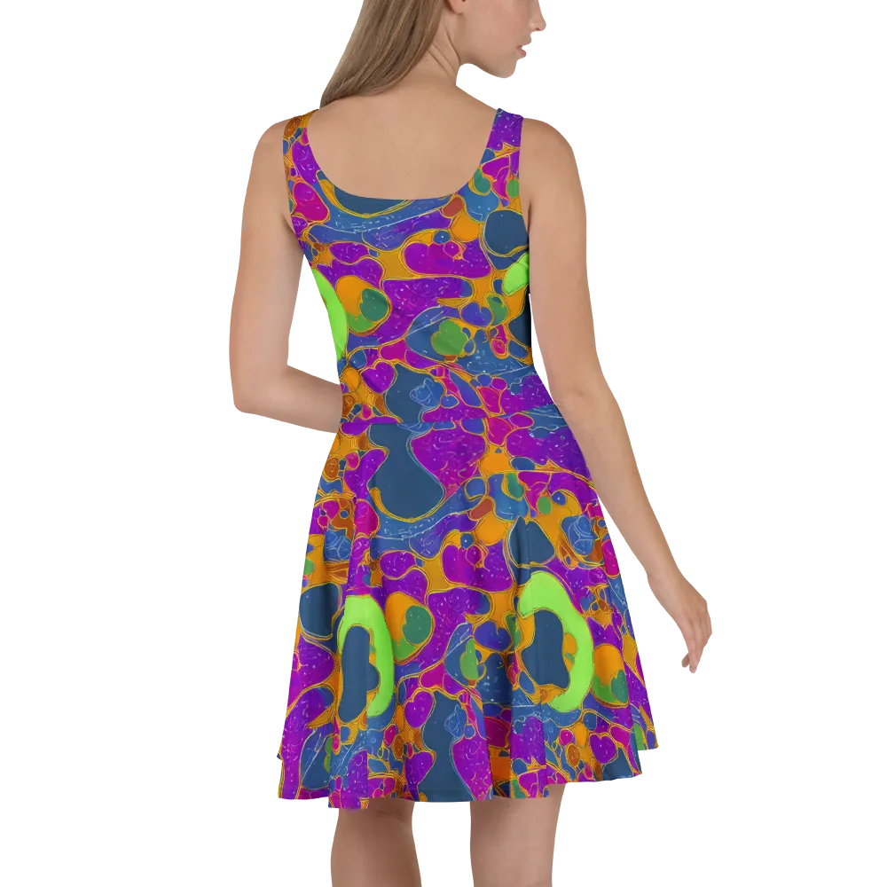 Vivid Bioform on Skater Dress — Back