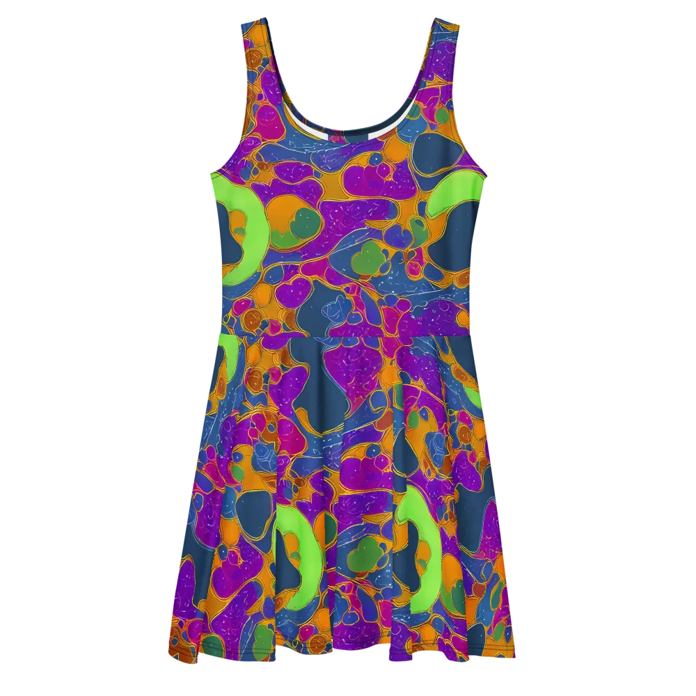 Vivid Bioform on Skater Dress — Front