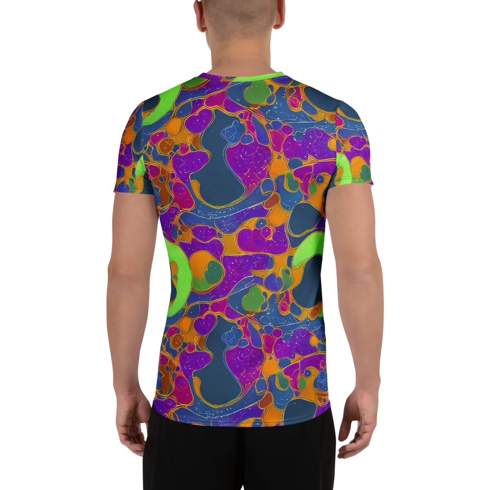 Vivid Bioform on Men's Athletic T-Shirt — Back