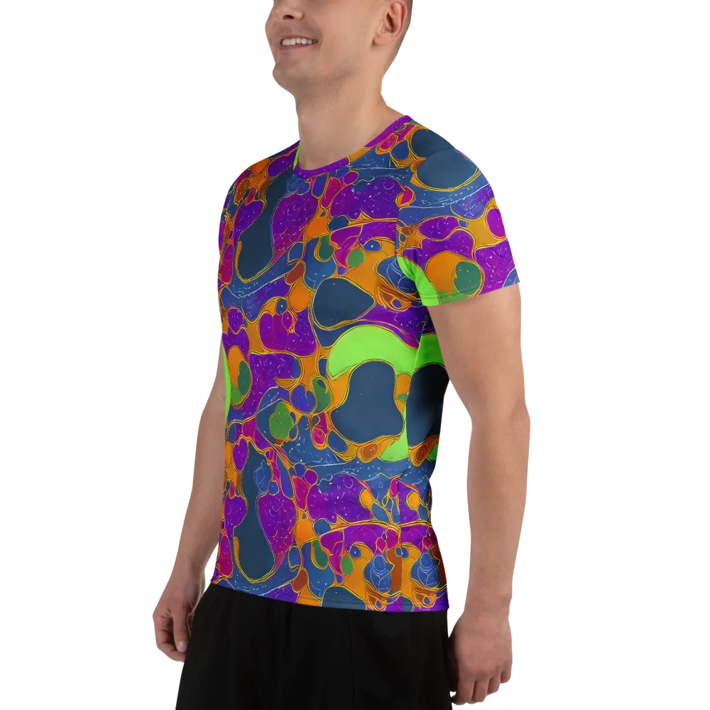 Vivid Bioform on Men's Athletic T-Shirt — Left