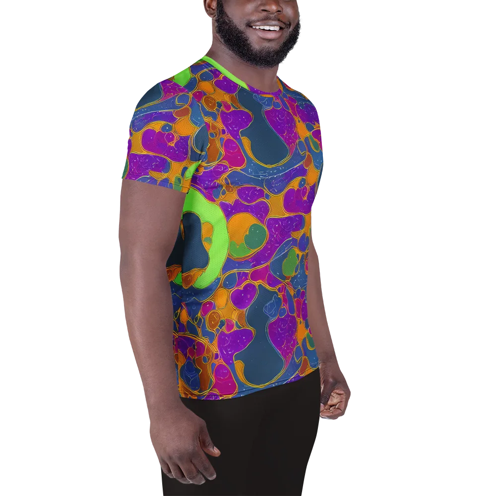Vivid Bioform on Men's Athletic T-Shirt — Right