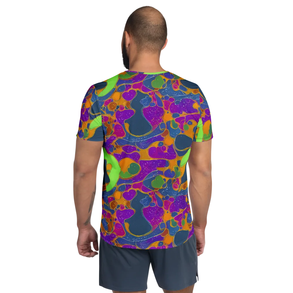 Vivid Bioform on Men's Athletic T-Shirt — Back