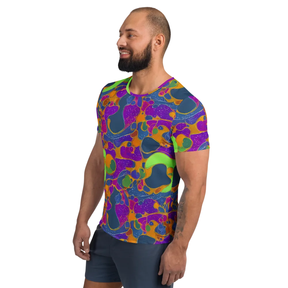 Vivid Bioform on Men's Athletic T-Shirt — Left