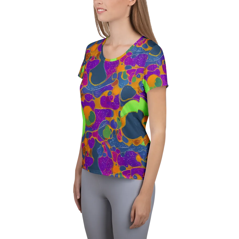 Vivid Bioform on Women's Athletic T-Shirt — Left