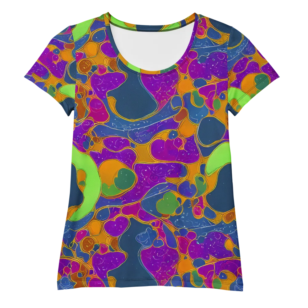 Vivid Bioform on Women's Athletic T-Shirt — Front