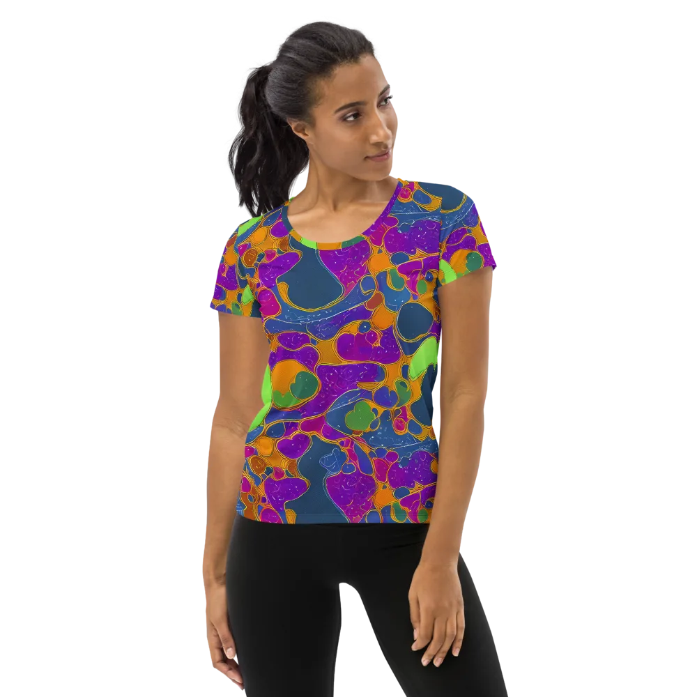 Vivid Bioform on Women's Athletic T-Shirt — Front