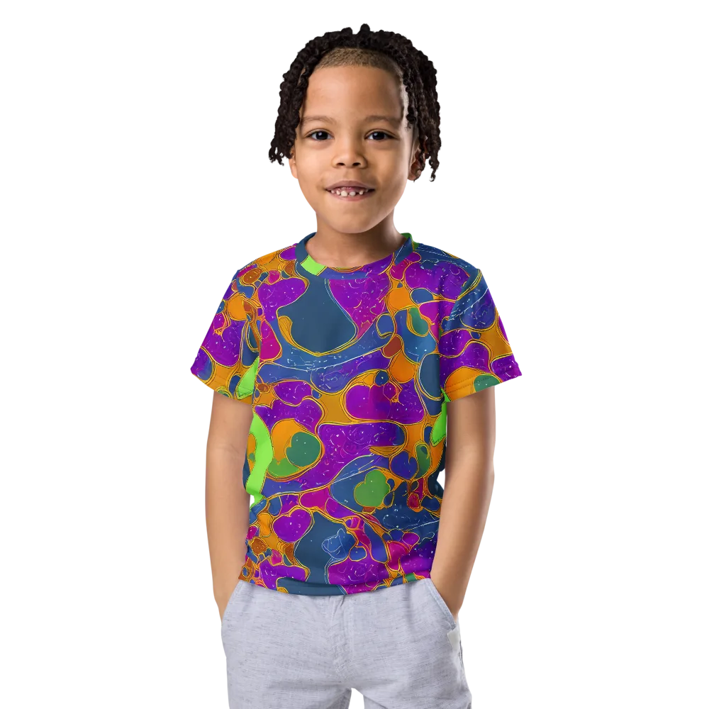 Vivid Bioform on Kids Crew Neck T-Shirt — Front