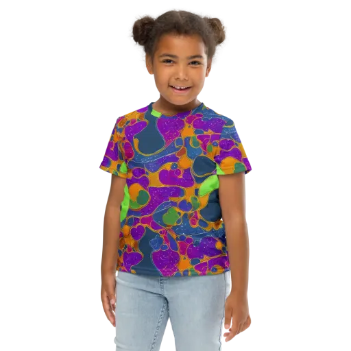 Vivid Bioform on a Kids Crew Neck T-Shirt