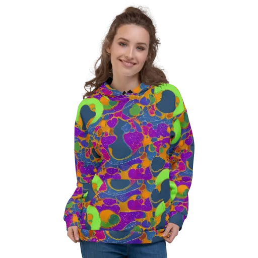 Vivid Bioform on a Hoodie
