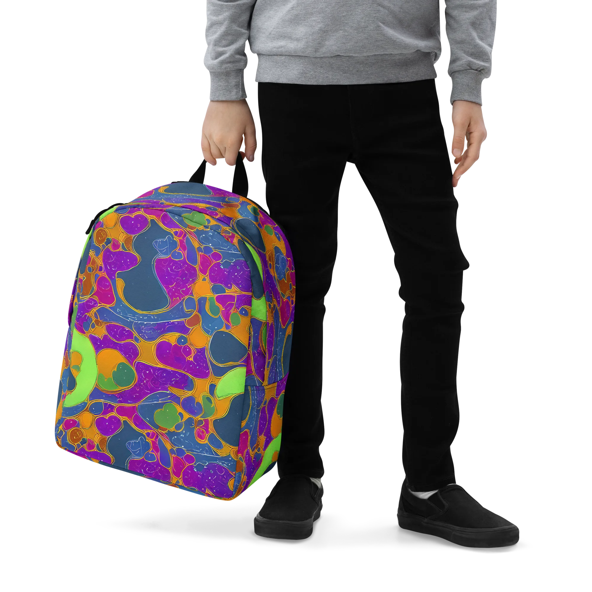 Vivid Bioform on Minimalist Backpack — Zoomed-in