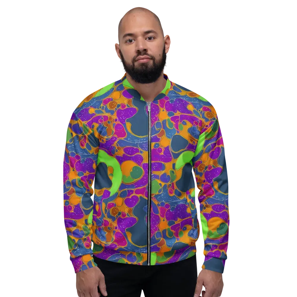 Vivid Bioform on Bomber Jacket — Front