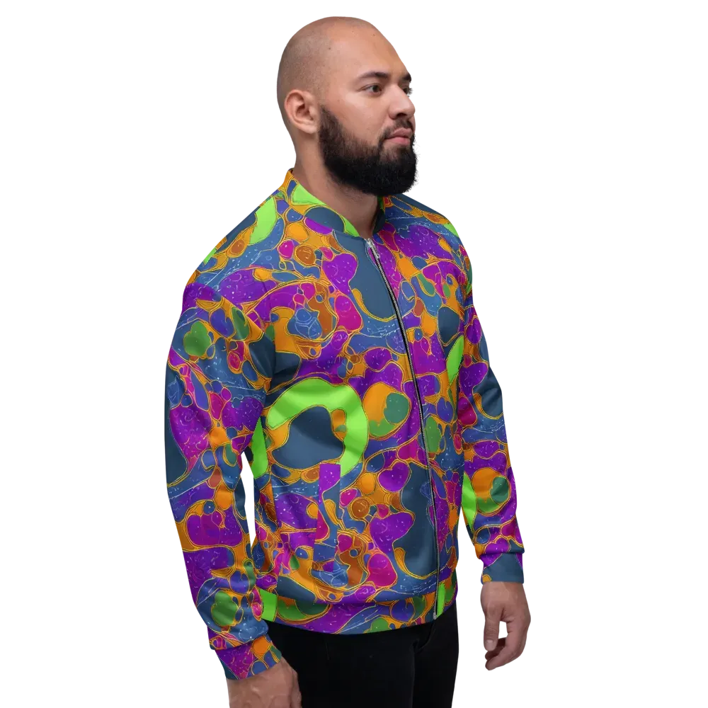 Vivid Bioform on Bomber Jacket — Right