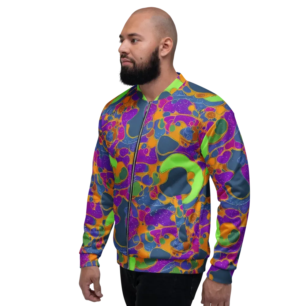 Vivid Bioform on Bomber Jacket — Left