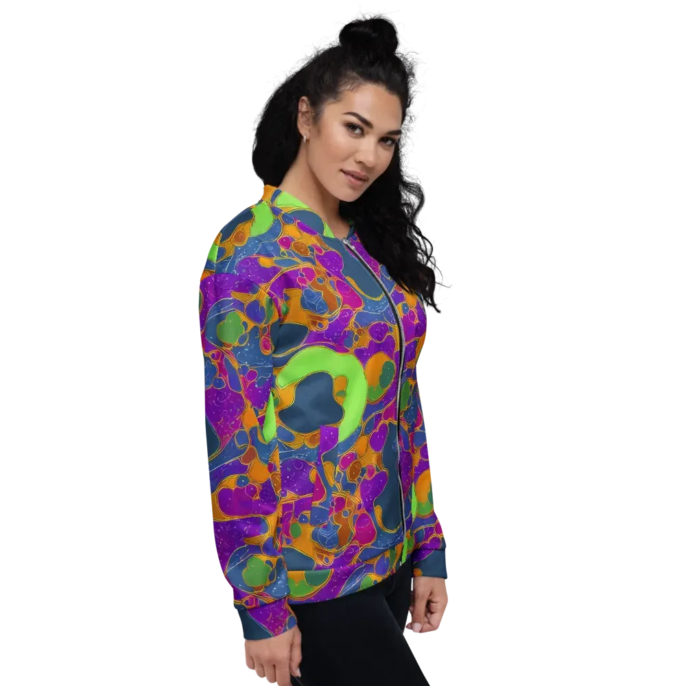 Vivid Bioform on Bomber Jacket — Right
