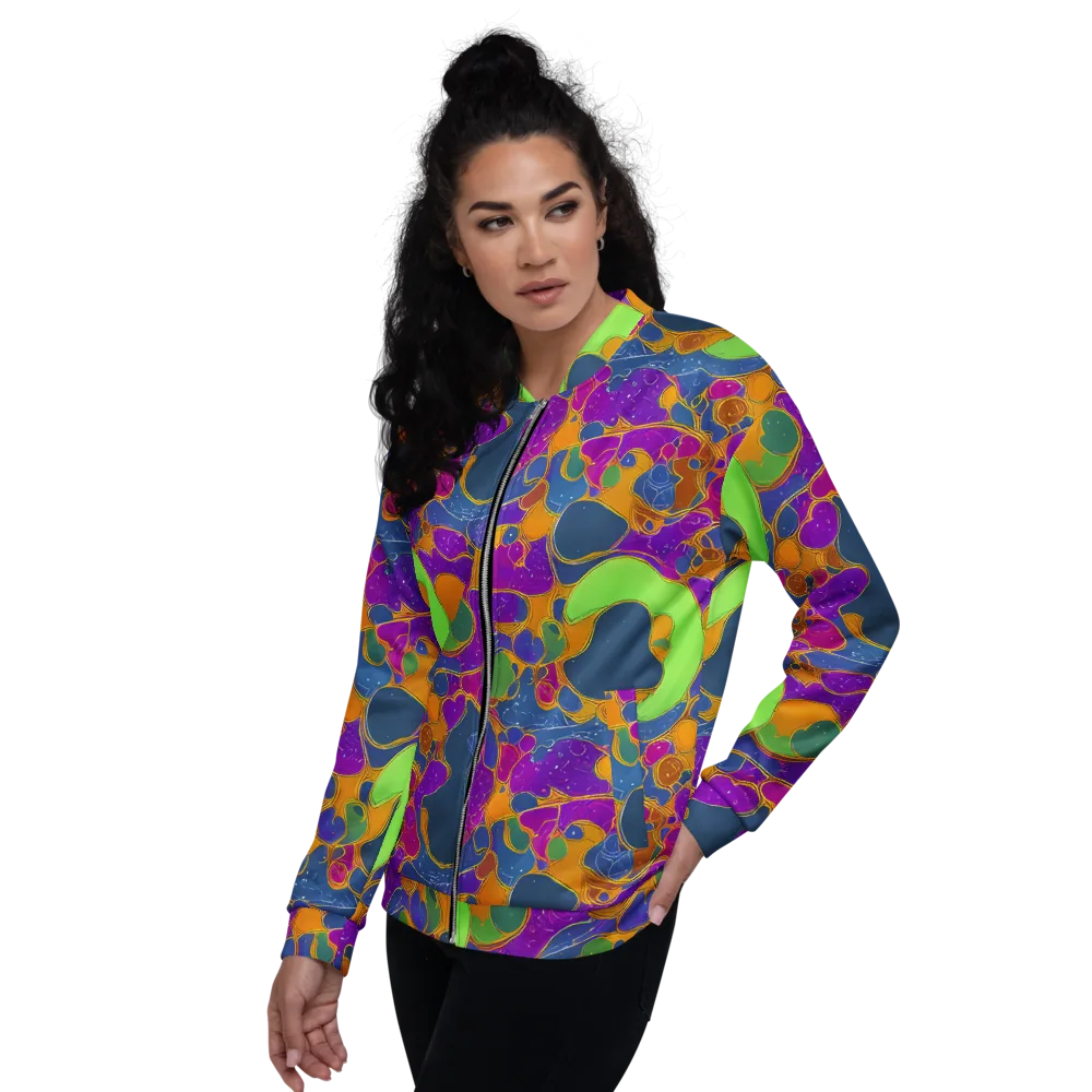 Vivid Bioform on Bomber Jacket — Left