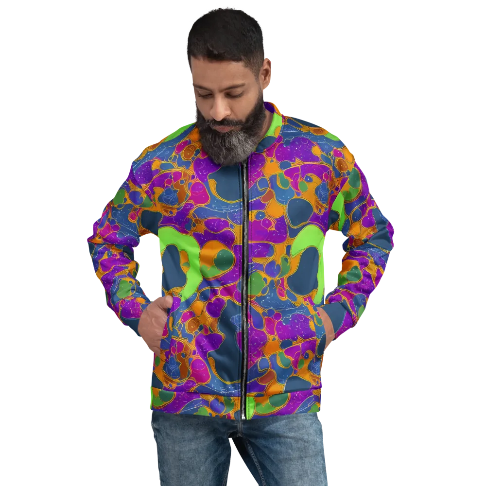 Vivid Bioform on Bomber Jacket — Front