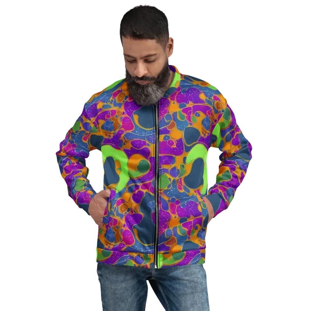 Vivid Bioform on Bomber Jacket — Front