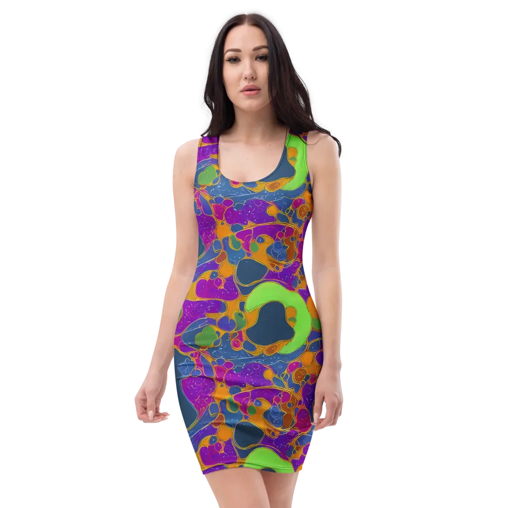Vivid Bioform on Bodycon Dress — Front