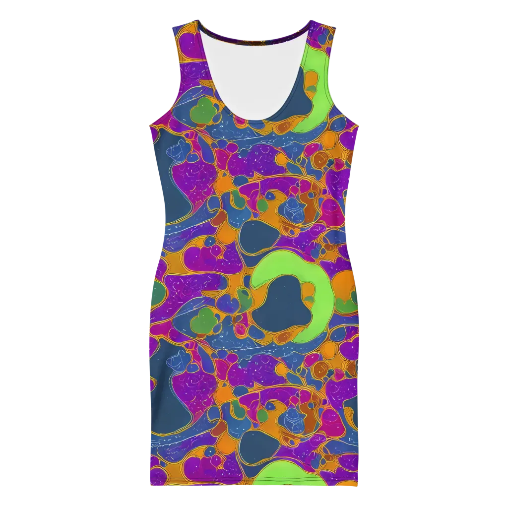 Vivid Bioform on Bodycon Dress — Front